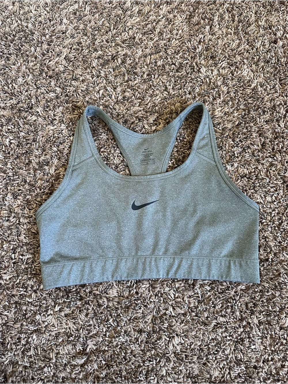 Nike Gray Racerback Sports Bra